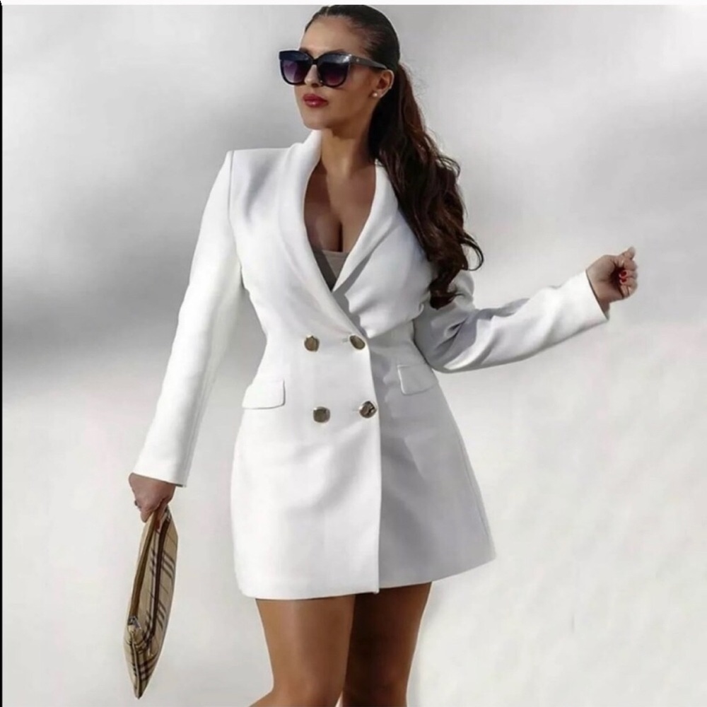 Zara Double Breasted Blazer Dress